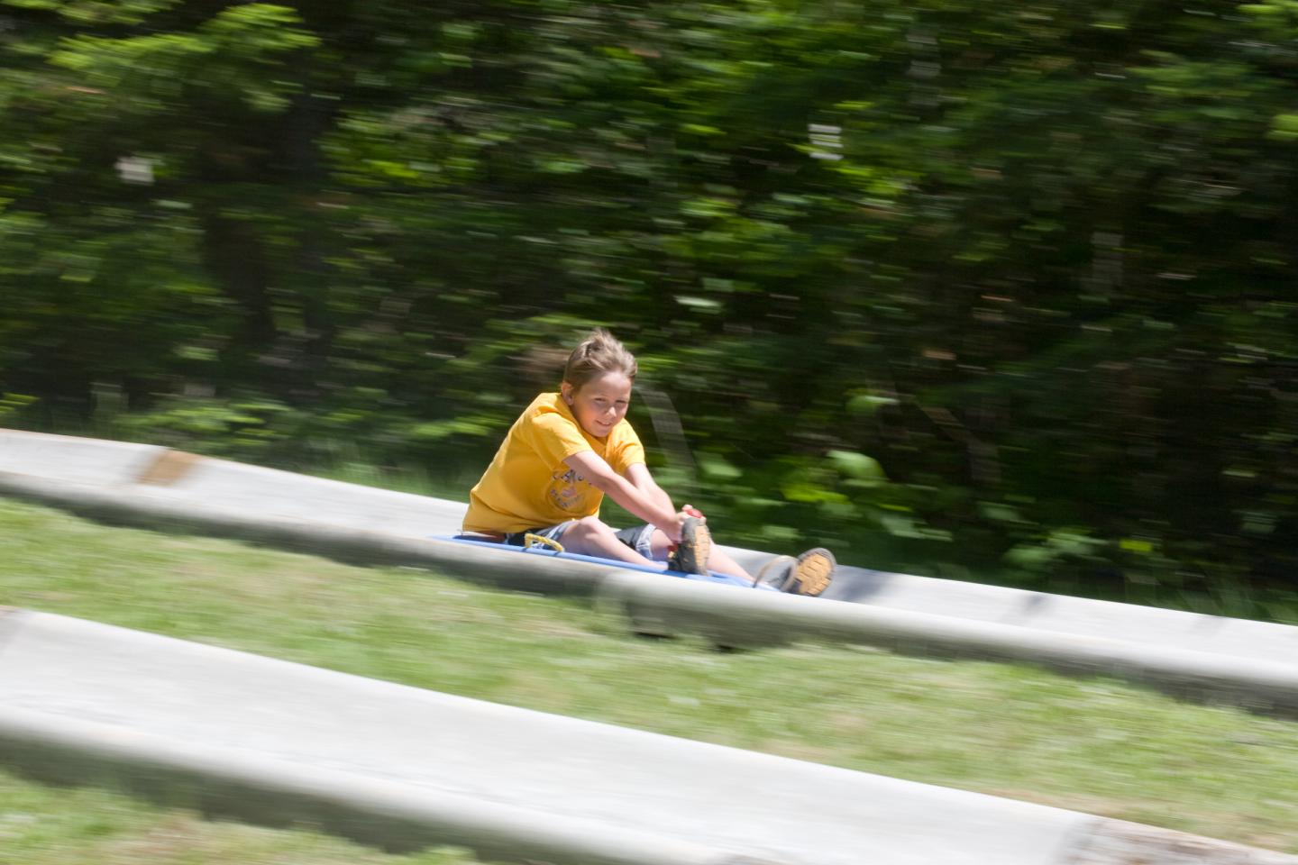 Alpine slide girl